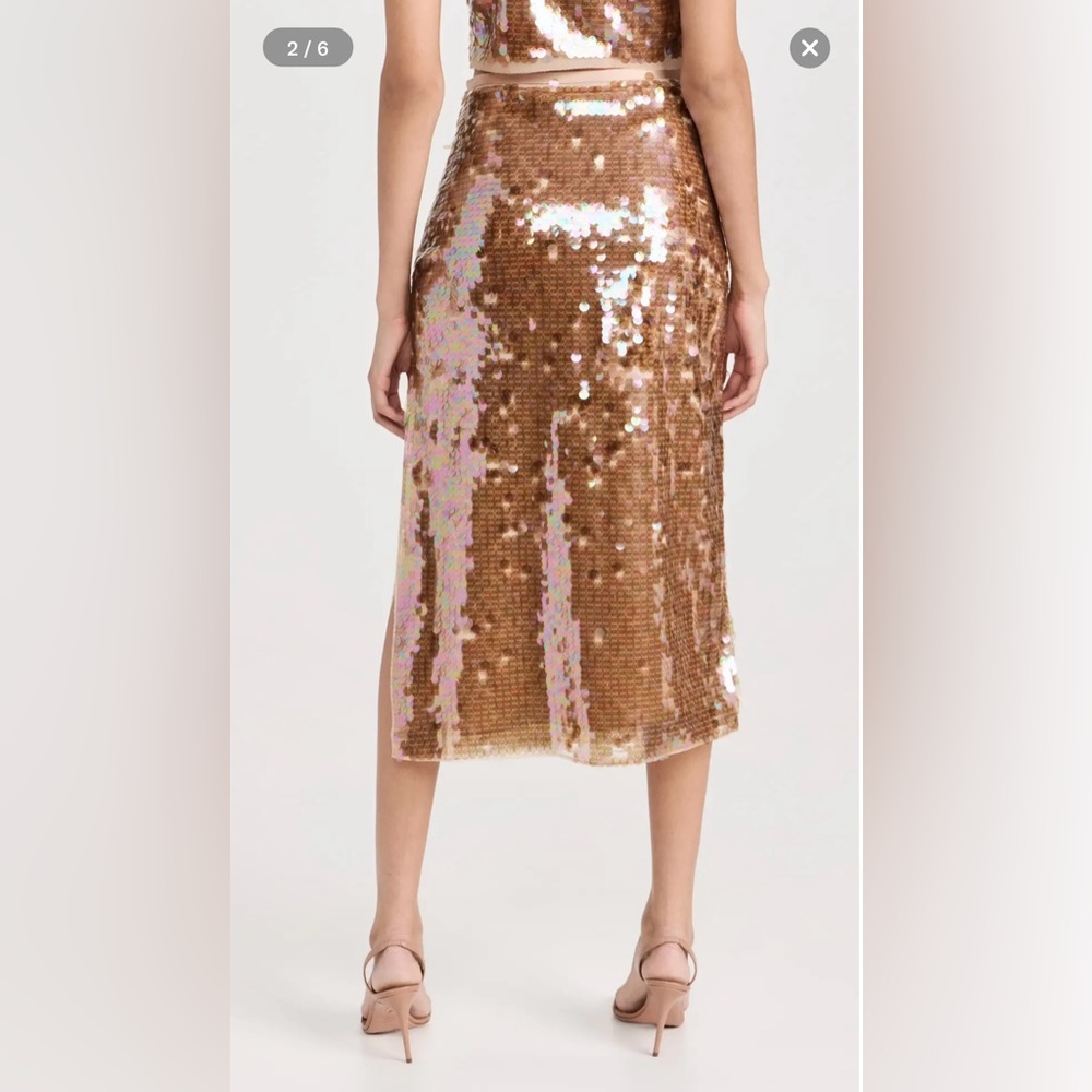 🛍️LoveShackFancy-Miller Skirt Tawny🛍️Gorgeous NWT - Picture 3 of 8